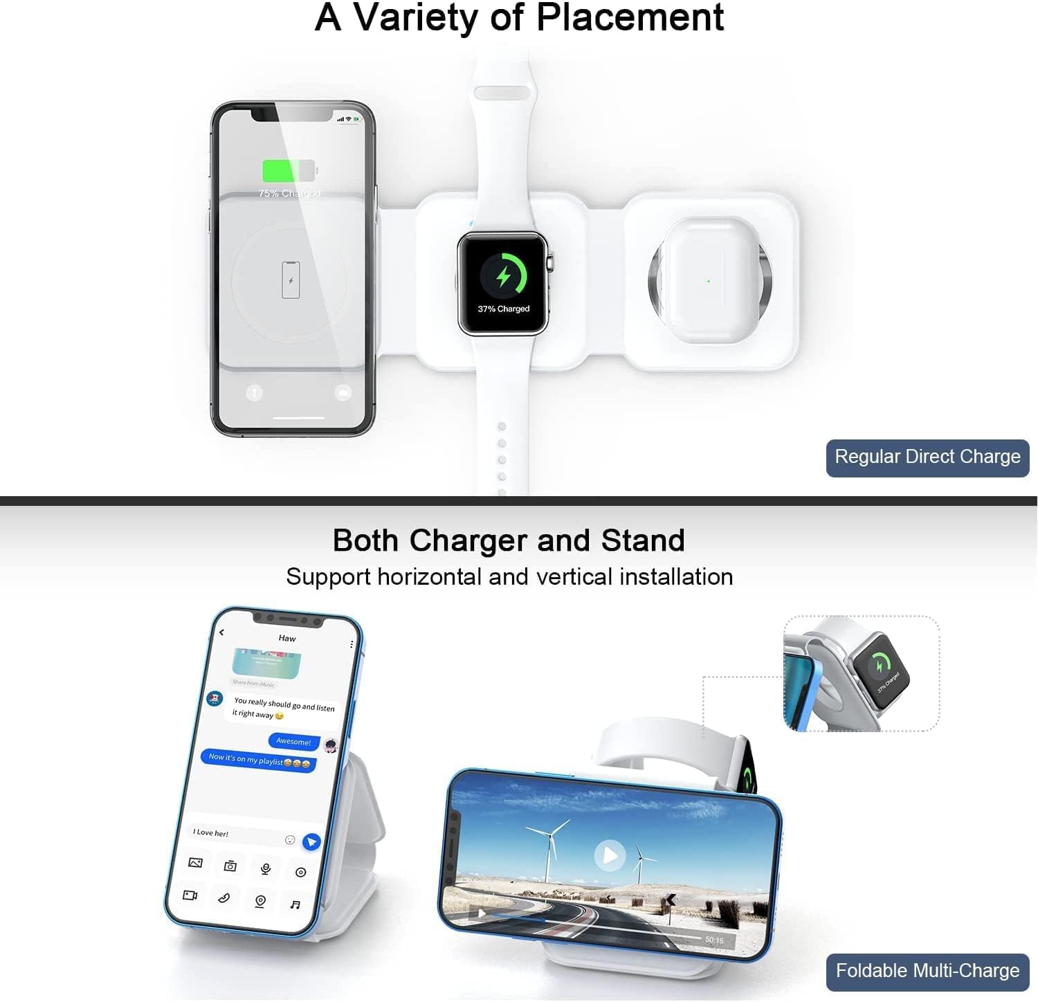 3-in-1 Wireless Charging Pad Zambeel